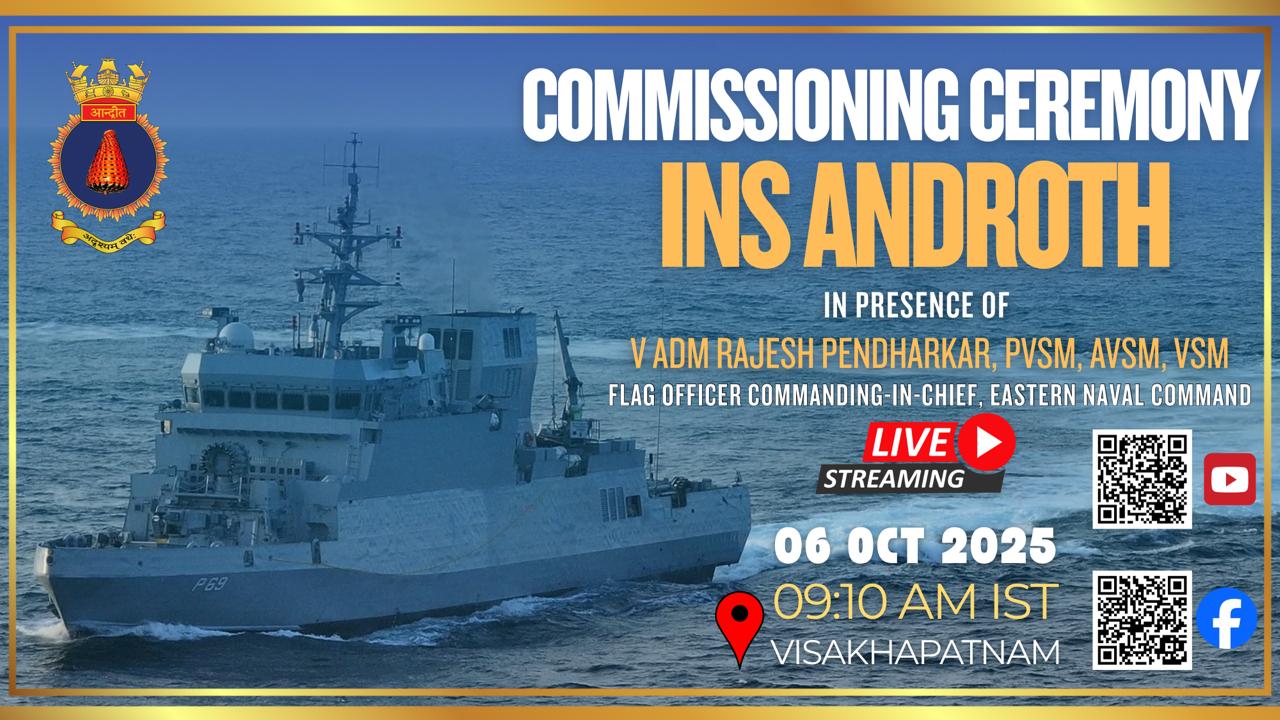 Indian Navy commissions Androth, strengthening indigenous anti-submarine capabilities